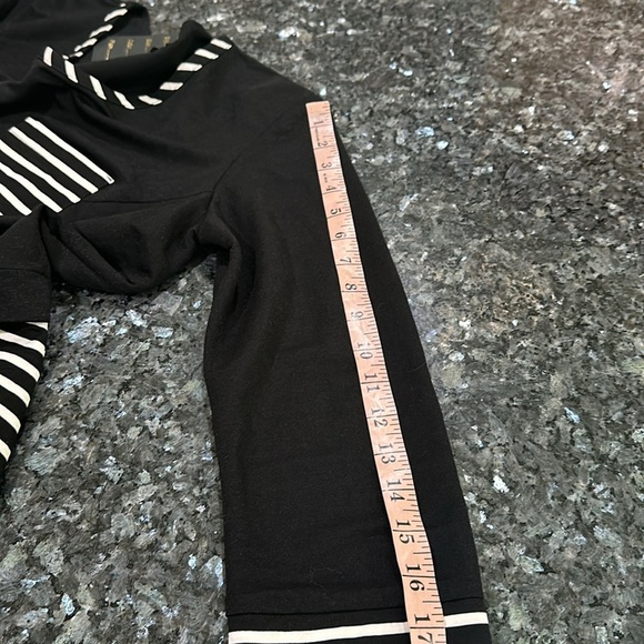 Black and White Striped Women's Dress - Picture 5 of 12